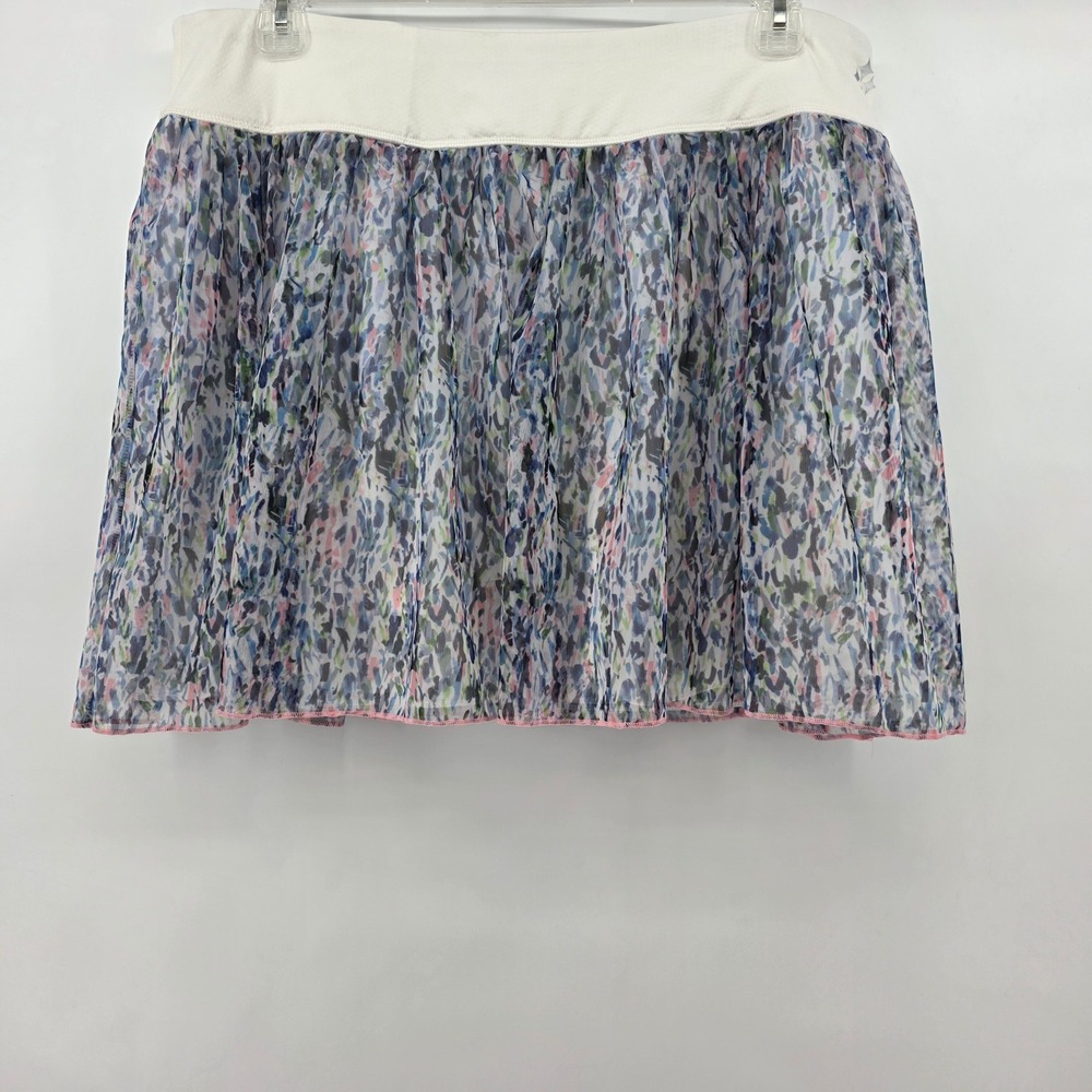 Jofit Women XXL Abstract Floral Mesh Athletic Skort Tennis Golf Skirt New